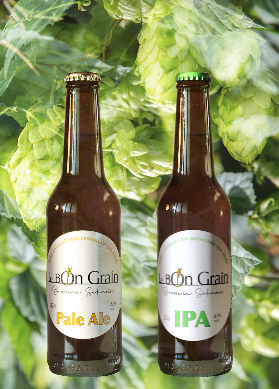 Bière bio Pale Ale et IPA Le Bon Grain